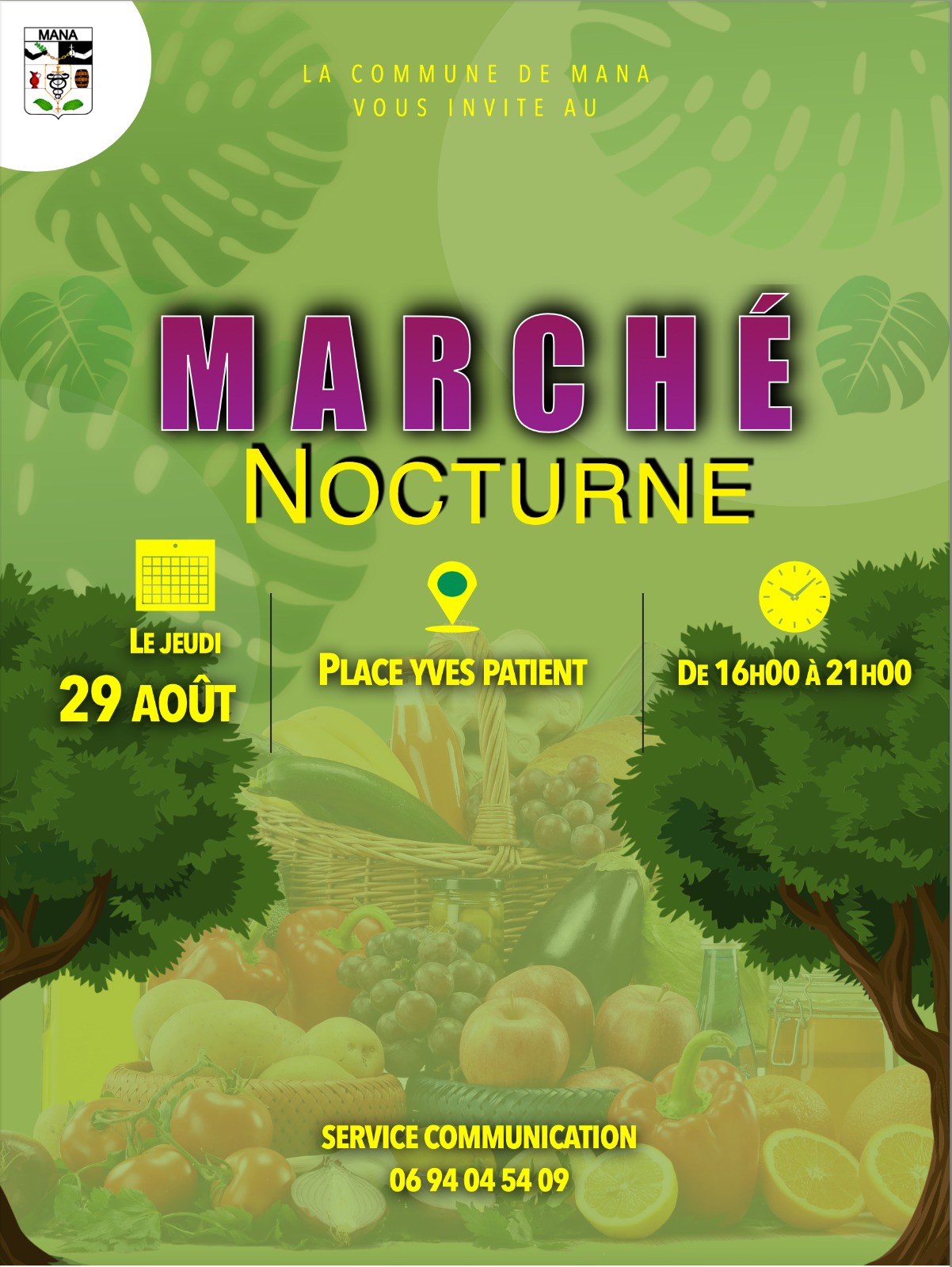 MARCHÉ NOCTURNE DU JEUDI 29 AOÛT 2024