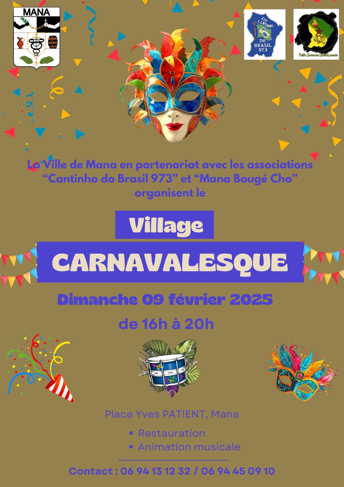 VILLAGE CARNAVALESQUE DE MANA DIMANCHE 9 FÉVRIER 2025