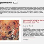 CARMA: PROGRAMME AVRIL 2022