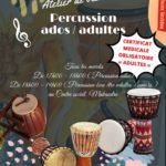 ATELIER DE BIEN ÊTRE « PERCUSSION POUR ADOS ET ADULTES »