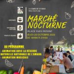 INVITATION AU MARCHÉ NOCTURNE DE MANA DU JEUDI 20 OCTOBRE 2022