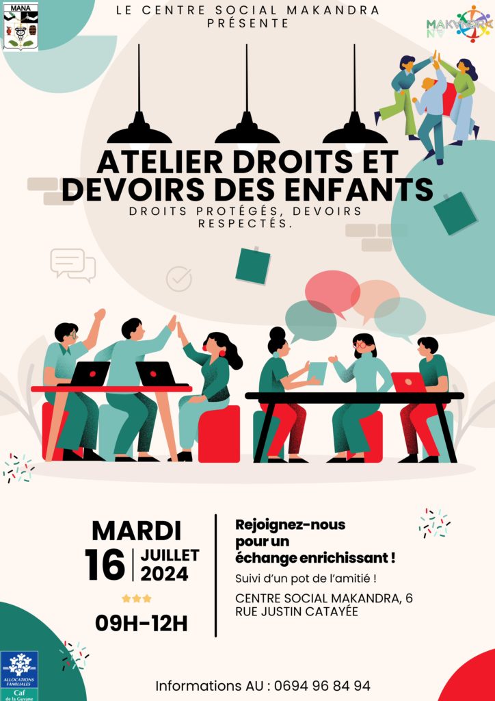 ATELIERS DROITS ET DEVOIRS DES ENFANTS AU CENTRE SOCIAL MAKANDRA