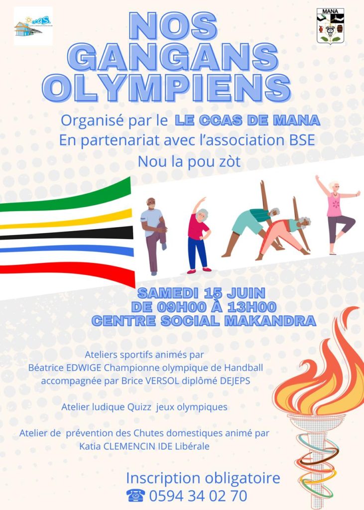 NOS GANGANS OLYMPIENS AVEC LE CCAS DE MANA