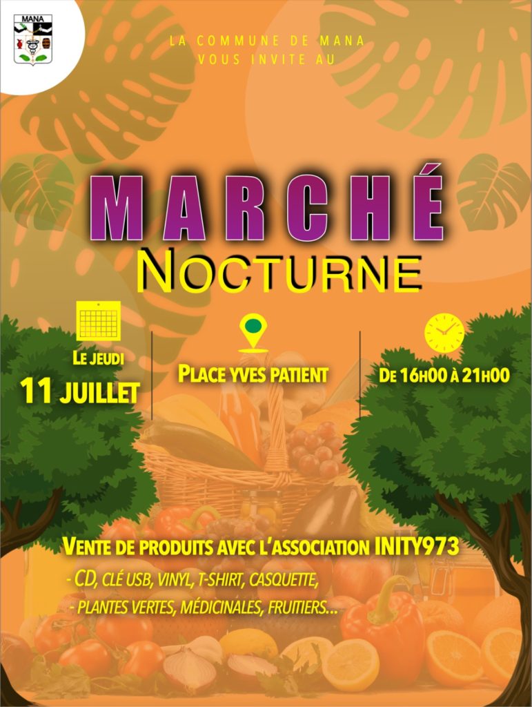 MARCHÉ NOCTURNE DU JEUDI 11 JUILLET 2024