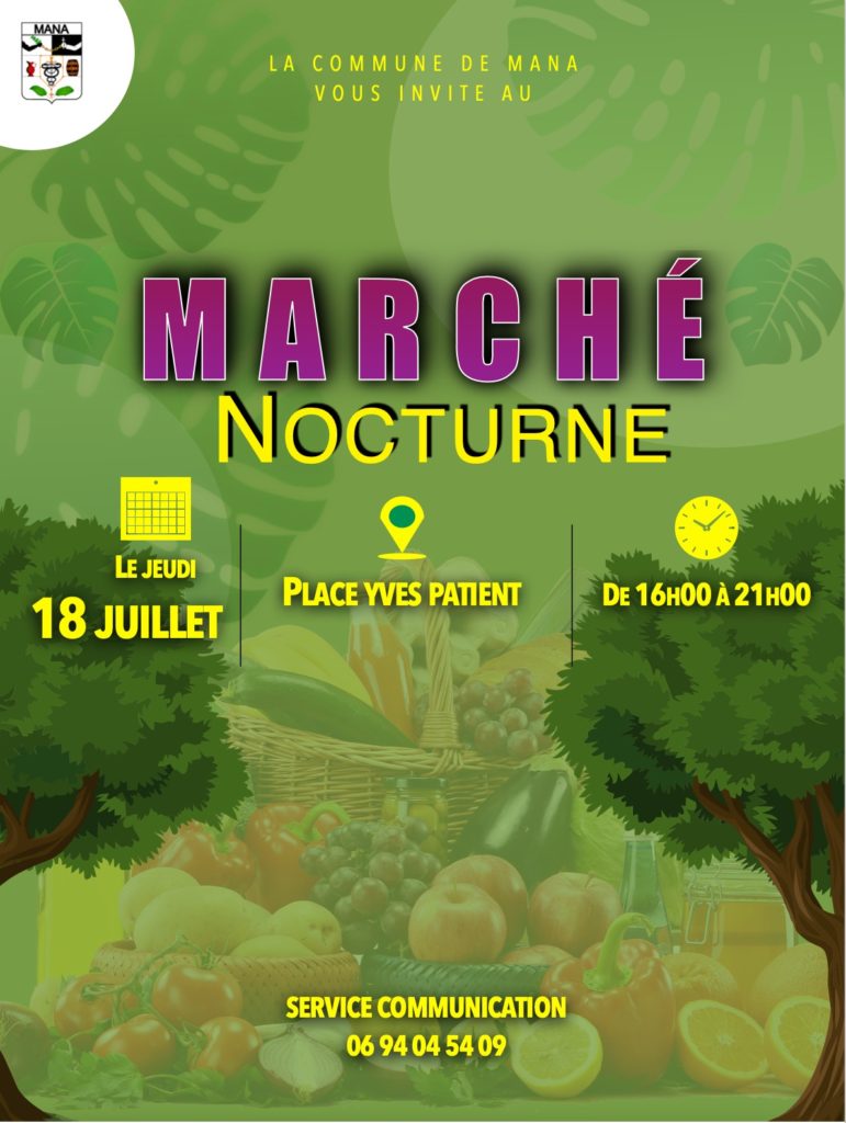 MARCHÉ NOCTURNE DU JEUDI 18 JUILLET 2024