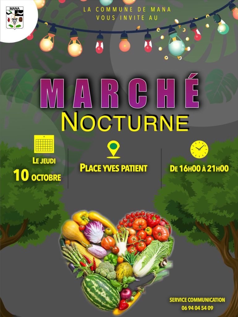 MARCHÉ NOCTURNE DU JEUDI 10 OCTOBRE 2024