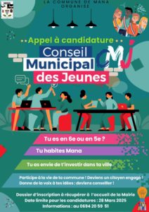 CONSEIL MUNICIPAL DES JEUNES APPEL À CANDIDATURE