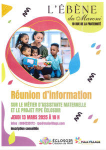 Réunion d'information sur le métier Assistante Maternelle et le projet FIPE éclosoir copie