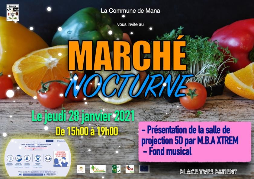 Marché nocture de Mana