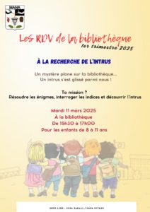 Les rendez-vous de la Bibliothèque Municipale Man Vévé