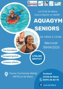 Le CCAS de Mana propose un atelier AQUAGYM SÉNIORS
